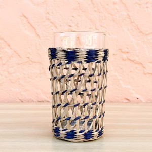 Gobelet personnalisé fait main en paille de jonc de mer, meilleur prix, en vente, support en jonc de mer naturel pour verre - Product Image 1