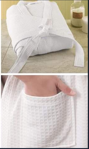 Peignoir de bain premium Waffle - 100% coton - Qualité SPA - Product Image 2