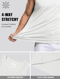Camiseta sin mangas para gimnasio para hombre, camiseta deportiva transpirable de algodón, chaleco de fitness ligero, ropa de entrenamiento para correr, ropa informal de verano - Product Image 4