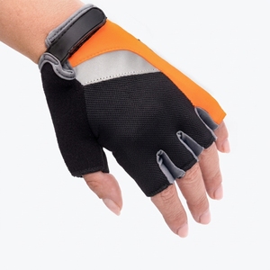 Custom Reflective Half <b>Finger</b> Cycling Gloves Breathable Anti Slip Gel Padded Bicycle Riding <b>Bike</b> Gloves Wholesale - Product Image 5