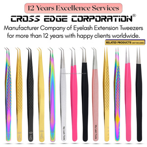 Professional Isolation Tweezers <b>Lash</b> Extension Eyelash <b>Cluster</b> Tweezers for Beauty Supplies Fiber Tip Tool Salon Quality - Product Image 6