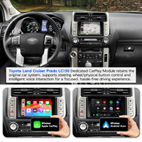 Kit d'interface de décodeur de rétrofit pour l'intégration Apple CarPlay et Android Auto pour Toyota Prado LC150 2009-2019
