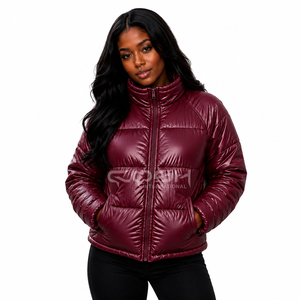 Veste d'extérieur unisexe Cosh International, chaude pour l'hiver, à manches longues, fermeture éclair, col montant, courte, couleur unie - Product Image 3
