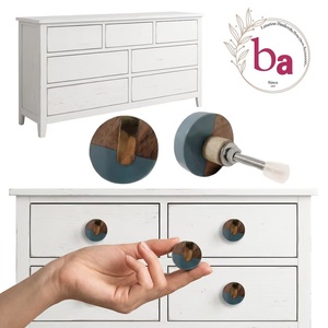Poignée de tiroir ronde en bois moderne Ba pour meubles de cabinet, décoration de maison et de bureau, écologique, installation facile, utilisation multi-espaces - Product Image 3