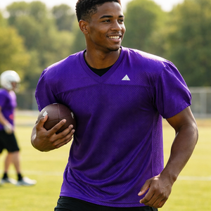 Jersey de Fútbol de Malla Morada Directo de Fábrica para Pedidos Personalizados al por Mayor - Proveedor OEM de Jerseys al por Mayor - Product Image 6