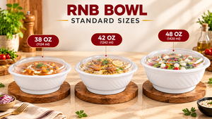 Premium Disposable RNB <b>Bowl</b> 38 OZ 42 OZ 48 OZ Customizable <b>Microwave</b> Safe PP Food Containers <b>Lid</b> for Restaurants Catering - Product Image 4