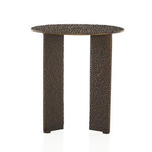 Aluminum Casted for Living Room End <b>Table</b>, Coffee <b>Table</b>, <b>Bedside</b> <b>Table</b> Home Hammered Texture Metal Side <b>Table</b> - Product Image 1