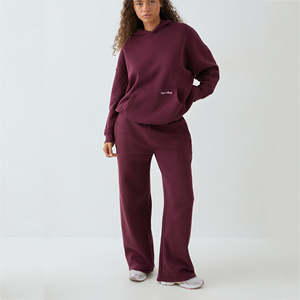 Conjunto Deportivo Personalizado para Mujer, Diseño DTF, Dos Piezas, Sudadera con Capucha y Pantalones, Ropa Casual de Moda Urbana, Poliéster y Algodón - Product Image 2