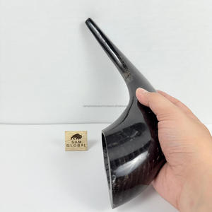 Shofar yemenita ecológico hecho a mano de color natural, cuerno natural que sopla Rosh Hashanah Kosher Ram, técnica pulida judía - Product Image 6