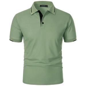 Camiseta de Manga Corta para Hombre, Estilo Verano, Cierre de Botones, Corte Clásico, Casual, Tipo Polo, Color Sólido, Ligera, para Actividades al Aire Libre - Product Image 5