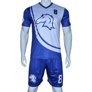 ชุดฟุตบอลชายคุณภาพดีราคาถูก-ราคาดีที่สุด ดีไซน์ใหม่ ผ้าโพลีเอสเตอร์ตาข่าย 100% พิมพ์ลายดิจิตอล แห้งเร็ว แขนสั้น สั่งทำได้ - Product Image 1