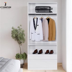 JY Muebles Armario Dormitorio Listo Para Montar Estilo Europeo Doble Colgante Rob Muebles Armarios - Product Image 2