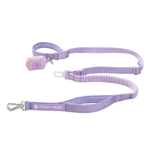 Laisse multifonctionnelle mains libres pour chien avec porte-sac à déjections et dégradé de couleurs, laisse de promenade réglable - Product Image 2