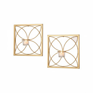 Juego de 2 apliques de pared de hierro negro, apliques de pared de metal vintage, arte decorativo para el hogar, decoración de sala de estar y dormitorio - Product Image 6