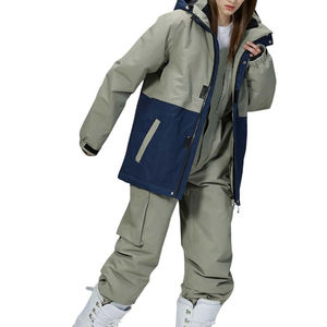 Plus Size Custom Women's Ski Suit Waterproof Windproof 2 Piece Ski Suit Breathable Thickened Snowboard Outerwear Ski Suit - Product Image 5