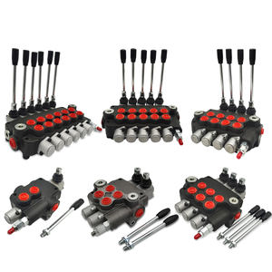 Vanne de commande directionnelle hydraulique pneumatique Hy-Waloil P80, 5 sections, commande manuelle, monobloc pour camion à benne basculante - Product Image 6