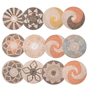 Boho tissé à la main paniers muraux suspendus maison décorative rustique mur panier décor pendentifs pour cuisine ferme Table salon - Product Image 1