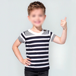 T-shirts pour enfants de haute qualité, meilleur produit, col rond, coupe classique, t-shirts pour garçons, logo personnalisé, vente en gros de vêtements pour enfants - Product Image 1