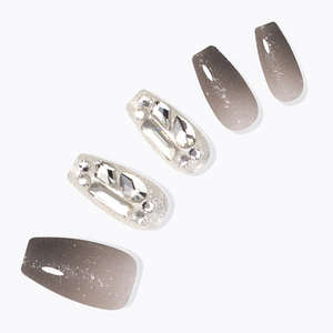 Desig Diva สีดำต้องการเล็บเทียมผลิตภัณฑ์สไตล์โลงศพ - Product Image 1