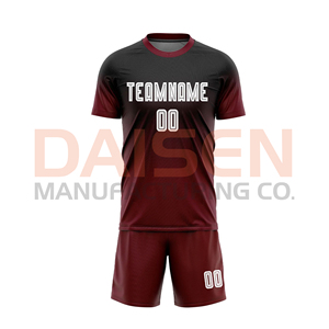 Conjunto de Uniforme de Entrenamiento de Fútbol para Adultos, Manga Corta, Secado Rápido, Poliéster, Equipación de Fútbol Personalizada para Prácticas y Partidos - Product Image 2