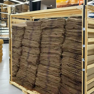 Sac en toile de jute beige souple, biodégradable durable, recyclable et écologique, emballage personnalisé pour café, thé, textile - Product Image 6