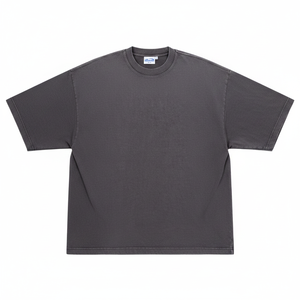 เสื้อยืดทรงบ็อกซี่ผู้ชายแบบสั่งทำพิเศษ 270gsm ผ้าฝ้าย 100% ลายตัวอักษรแบบเป็นทางการ แขนยาว ชุดเสื้อยืดสองชิ้น - Product Image 5