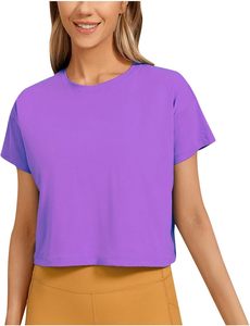 T-shirt court en coton peigné léger pour femme – Style minimaliste classique à manches courtes – Qualité supérieure - Product Image 2