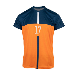 Maillot de volley-ball personnalisé orange marine le plus vendu, séchage rapide, manches courtes, haute qualité, durable, uniforme de sport d'équipe - Product Image 1