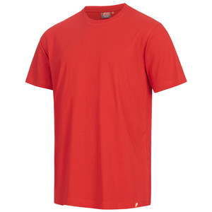 Mens Premium Red Cotton T Shirt <b>Motion</b> Tex <b>Light</b> Soft Lightweight Breathable Casual Tee - Product Image 1