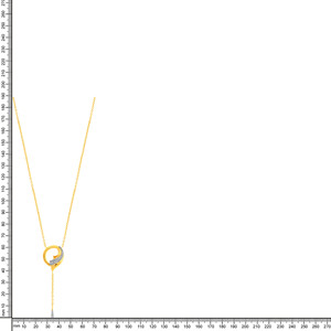 Pendentif en or jaune 14 carats avec diamant de laboratoire, bijou tendance minimaliste pour femme, taille brillant rond, couleur H, pour usage quotidien - Product Image 5