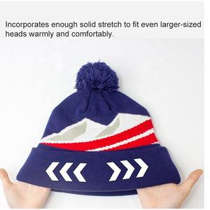 Gorro Unisex de Lana de Calidad, Gorro de Punto Cálido de Invierno para Hombre y Mujer, Gorros de Lana Suave con Diseño Jacquard - Product Image 2