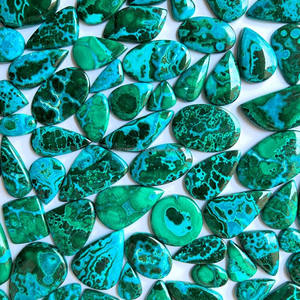 Chrysocolle naturelle de haute qualité & Malachite Cabochon pierres précieuses en vrac prix de gros Lot - Product Image 1