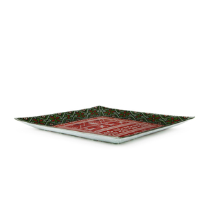 Assiette en verre Excelsa automne-hiver 30xH2.5x30 cm multicolore pour la table de fête - Product Image 2