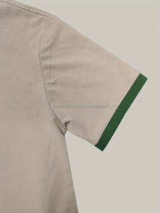 Camisas de golf con solapa de manga corta desgastada para hombre, polos de verano de corte regular elásticos ligeros de estilo informal, polos para hombre - Product Image 2