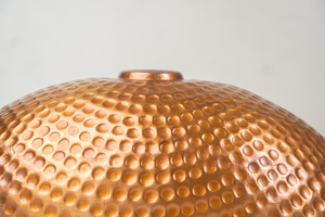 Hammered Copper Vessel Sink Oval <b>Bathroom</b> <b>Vanity</b> Sink Handmade Metal Bowl Vessel Basin <b>Rustic</b> Luxury Copper Wash Basin - Product Image 3