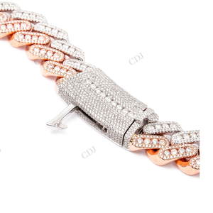 18MM 22" VVS Moissanite Custom Made Diamond Cuban Link Chain 82.00CTW Gold Plated Luxury Wedding Necklace Hip Hop Style - Product Image 2