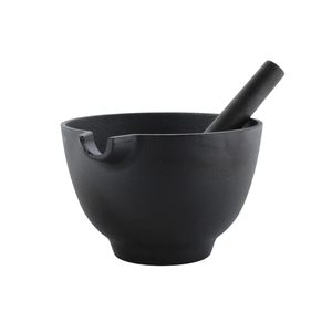 Cast Iron Mortar and Pestle Manual Herb and Spice <b>Grinder</b> Heavy Duty Food Grade Crusher for Herbs Spices Garlic <b>Seeds</b> and Pills - Product Image 2