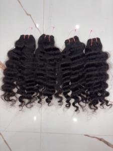 ผมต่อแบบธรรมชาติจากอินเดีย แบบหยิกธรรมชาติ – ผมมนุษย์สีดำธรรมชาติ ไม่ผ่านการแปรรูป - Product Image 4