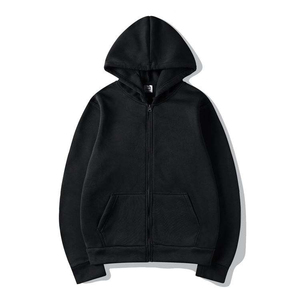 Sweat à capuche zippé épais de haute qualité pour homme, personnalisable en gros avec impression numérique et broderie, service OEM - Product Image 2