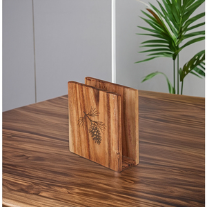 Stylish Kitchen and Dining Room Table Decor Durable and Elegant Napkins Holder Rustic Charm and Laser Custom Design - Product Image 5