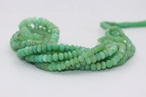Cuentas de rondelle facetadas de crisoprasa Cuentas de crisoprasa 5-10 Cuentas de rondelle de crisoprasa - Product Image 5