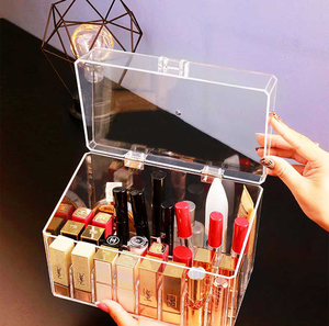 18 Slot Acrylic Lipstick Holder with Dust Cover Cosmetic Lip <b>Gloss</b> Display Storage Case - Product Image 3