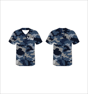 Custom Digital Camo Baseball Jersey Button <b>Up</b> Polyester Sublimation Sports Uniform Moisture Wicking Team Shirt OEM - Product Image 4