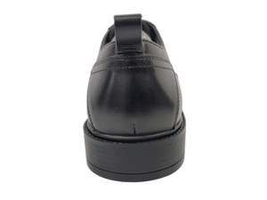 Zapatos Oxford de Vestir para Hombre, de Cuero Genuino Negro, Punta Redonda, con Cordones, para Oficina y Carrera Profesional, Color Sólido, Suela de Goma, para Todas las Temporadas - Product Image 2