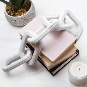 Bracelets en bois à bord plat avec embellissements en chaînes de cuivre, bijoux faits main élégants pour les boutiques et la vente à l'exportation en ligne - Product Image 1