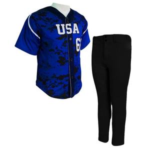 Uniforme de béisbol de poliéster personalizado más vendido, ropa de hombre en el estilo más nuevo, ropa de softball personalizada - Product Image 1