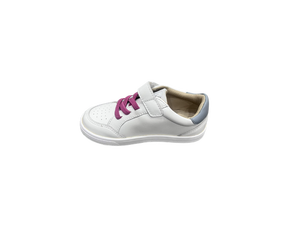 Chaussures décontractées blanches pour bébé, motif uni, tige en cuir, fermeture à lacets, semelle en caoutchouc, unisexe, 13-24 mois, toutes saisons, respirantes, soutien de la voûte plantaire - Product Image 4