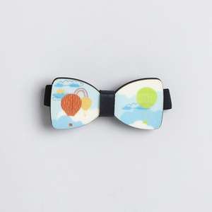 Polka Tots Party wear Camisa con tirantes y pajarita de madera-Azul marino - Product Image 2