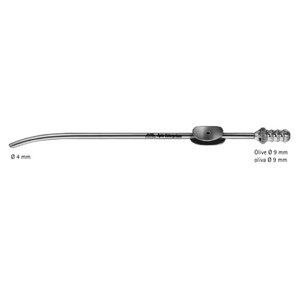 Cánula de Succión de Acero Adson de 190 mm con Corte en Forma de Dedo para Reducir Complicaciones Quirúrgicas, Apto Enterprises - Product Image 1