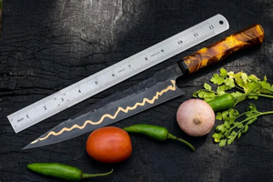 2026 Premium Razor <b>Sharp</b> Carbon Steel Japanese Chef <b>Knife</b> Handmade Resin Handle <b>Kitchen</b> Cooking <b>Knife</b> Manufacturer - Product Image 2